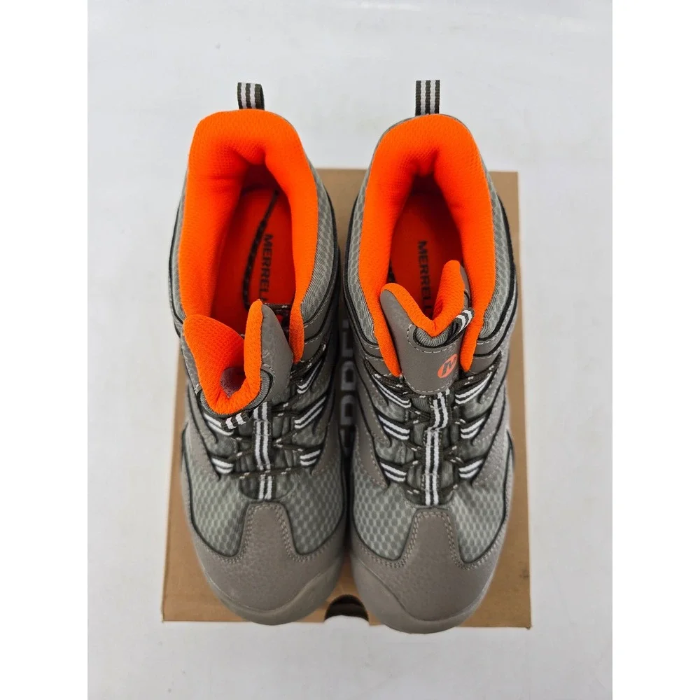 Merrell Chameleon 7 ACS Mid Hiking Boots Kids 5.5 Grey Orange MK262177 - New
